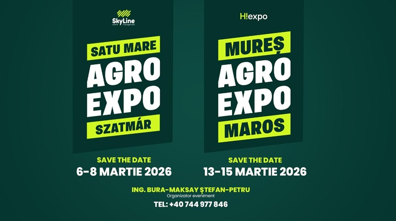 Agro Expo 2026 Szatmárnémetiben és Marosvásárhelyen