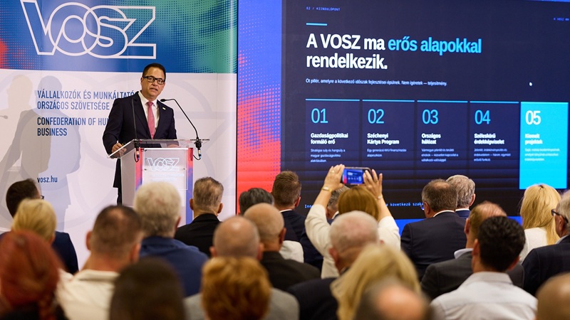 Gazsi Attila, a VOSZ új elnöke: A magyar gazdaság következő nagy tartaléka a kkv-k termelékenységének javításában van
