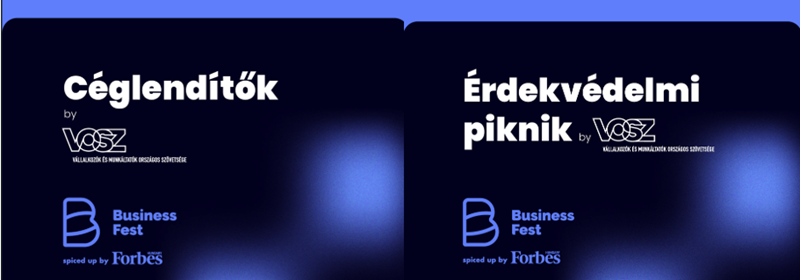 Business Fest: kedvezményes jegyvásárlás VOSZ-tagoknak