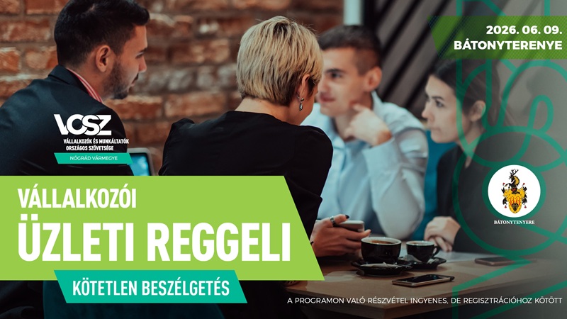 Vállalkozói üzleti reggeli Bátonyterenyén